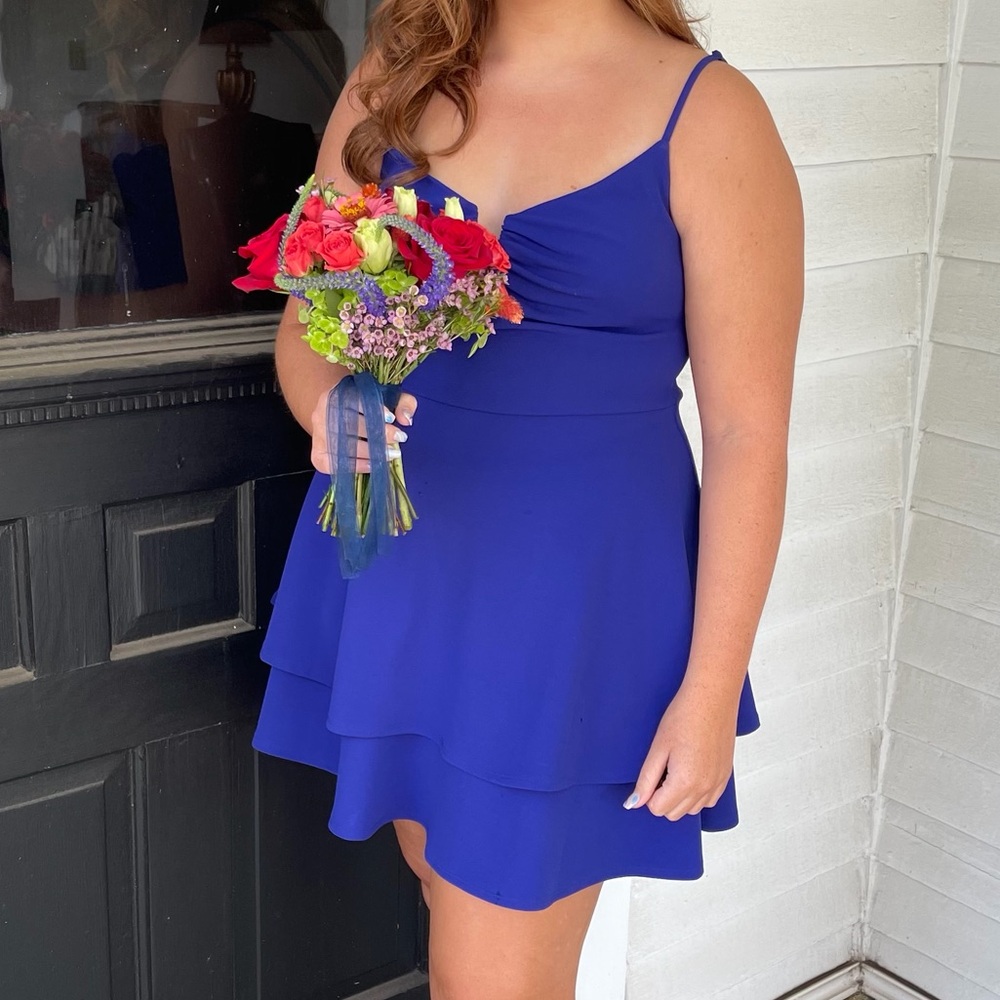 Darling Royal Blue Homecoming Dress
